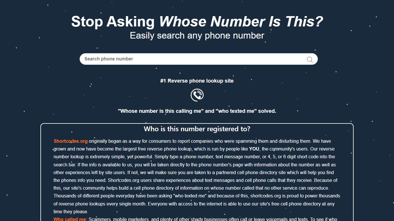 » Reverse Phone Lookup – Whose Number Is This? – Who Is This Number ...